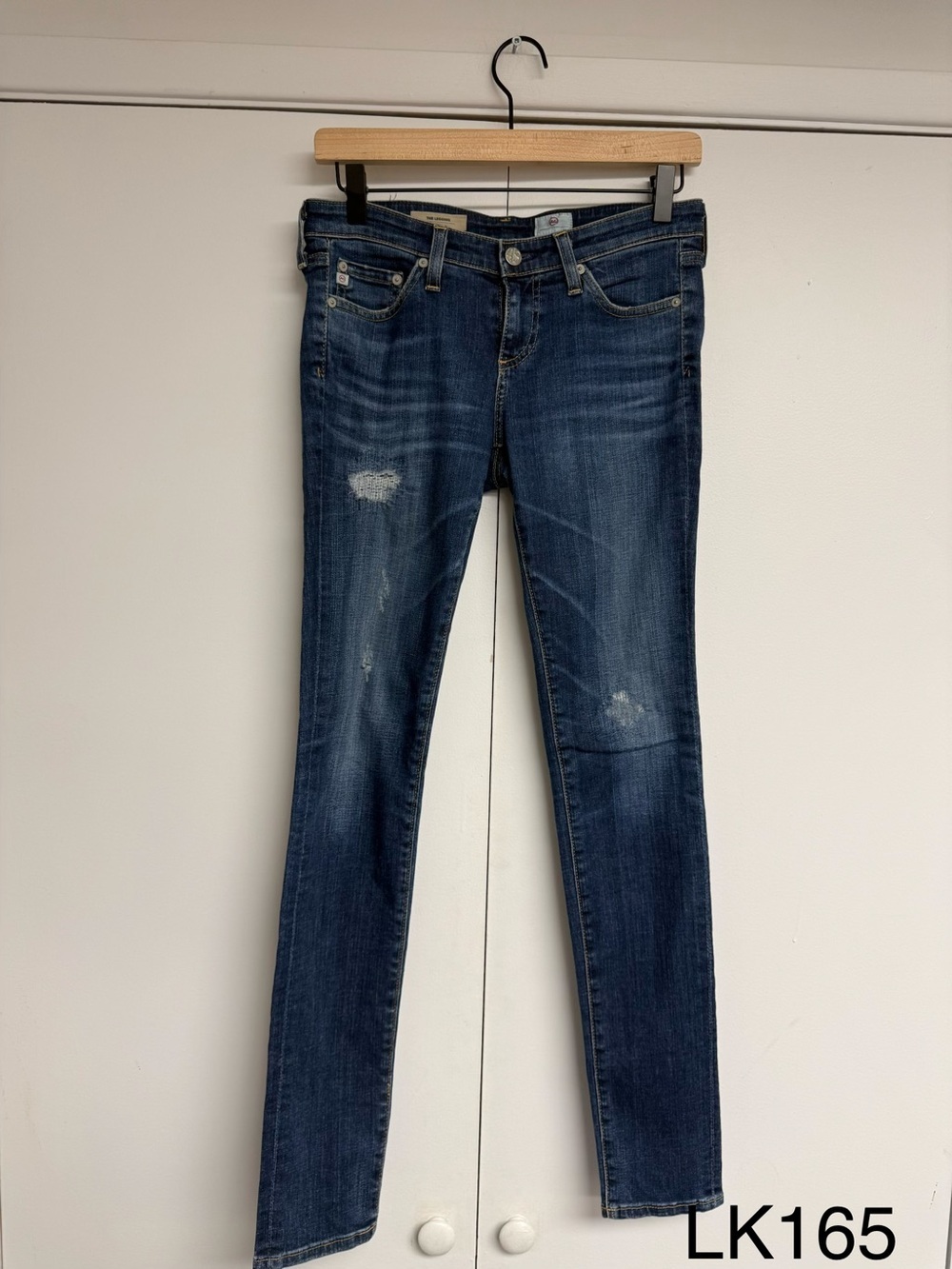 AG Adriano Goldschmied The Legging Super Skinny Distressed Jeans 25R